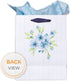 Set 27:9 Christian Art Gifts Gift Bag/Tissue Paper A Sweet Friend Proverbs Bible Verse, Blue Floral, Medium