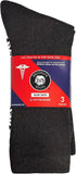 Multipack Brooklyn Socks Non-Skid Cotton Diabetic Neuropathy Crew Socks, Non-Binding Traction Control