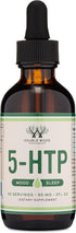 Double Wood 5HTP Liquid Drops (60 Servings of 50mg 99%+ 5-HTP) - Serotonin Supplement for Mood, Sleep, Relaxation
