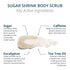 Visha Skincare 4 in 1 Sugar Shrink Body Scrub, 10 oz - Multi-tasking Exfoliating Scrub for Smooth and Soft Skin