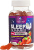 Melatonin Gummies 8mg - Extra Strength Sleep Support with 20mg Passiflora, Vegan & Non-GMO, Berry Flavor - 120 Gummies