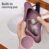 Magnetic Closure Makeup Brush Holder - Silicone Organizer for Travel Essentials, Grape Purple