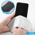 Fabbay 200 Pcs Microfiber Cleaning Cloths, 7 x 6 Inch Lens Wipes for Glasses, Smart Phones, Laptops (Black, Gray)