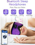 LC-dolida Sleep Headphones, Bluetooth Wireless Music Eye Mask, Ultra-Thin Stereo Speakers for Side Sleepers - Black
