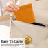 8 Pcs Small Waterproof Makeup Bag for Purse, Portable Pocket Cosmetic Bag with 7" Squeeze Top Glasses Case, No Zipper