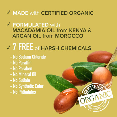 KISS Argan & Macadamia Reparative Hair Oil Serum, 100mL (3.38 US fl.oz.)