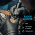Hand-E Touch Black Nitrile Disposable Gloves - Latex Free BBQ, Tattoo, Hair Dye, Cooking, Mechanic Gloves
