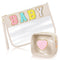 Hillban 2 Pcs Gifts Chenille Letter Bags, Preppy Patch Makeup Bag Flat Clear Pouch, PVC Organizer Purse Waterproof