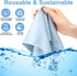 Frienda 12 Pack Large Microfiber Glass Cleaning Cloths - 12 x 12 Inch for Electronics, Glasses, and Screens