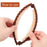 WILLBOND 6 Pieces Banana Hair Clip, Fishtail Fish Shape Clincher Combs for Women Hair (Black, Brown)