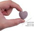 Set, 0.9 Inch, 10 rockcloud Purple Lava Rock Stone Heart Shape Pocket Stones Dyed Lava Rocks Aromatherapy Essential Oil