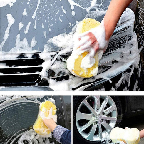 Car Wash Sponges, Kitchen Cleaning Sponges Scrubber, Random 3-Color Mix