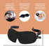 Bucky 40 Blinks No Pressure Printed Eye Mask for Travel & Sleep, Foil, One Size