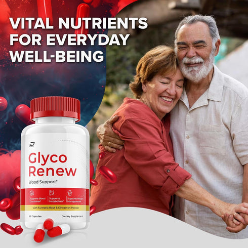 Glyco Renew Blood Support Capsules - Advanced Natural Formula for Healthy Levels, Maximum Strength (2 Pack - 120