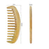 Onedor Handmade 100% Natural Green Sandalwood Hair Comb - Anti-Static Wooden Detangler (Oval Wide Tooth)