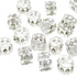 Honbay 20PCS Silver Rhinestone Hair Rings, Dreadlocks Beads, Braiding Hair Jewelry