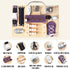 NZNDB Fidget Busy Board for Adults with Dementiam Activities for Seniors, Calming Activities and Games for Autism
