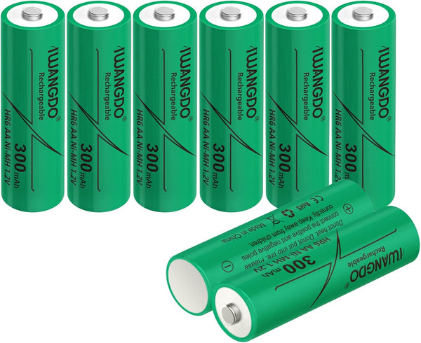 AA HR6 300mAh Ni-MH Rechargeable Batteries for Solar Light Outdoor Yarn Light