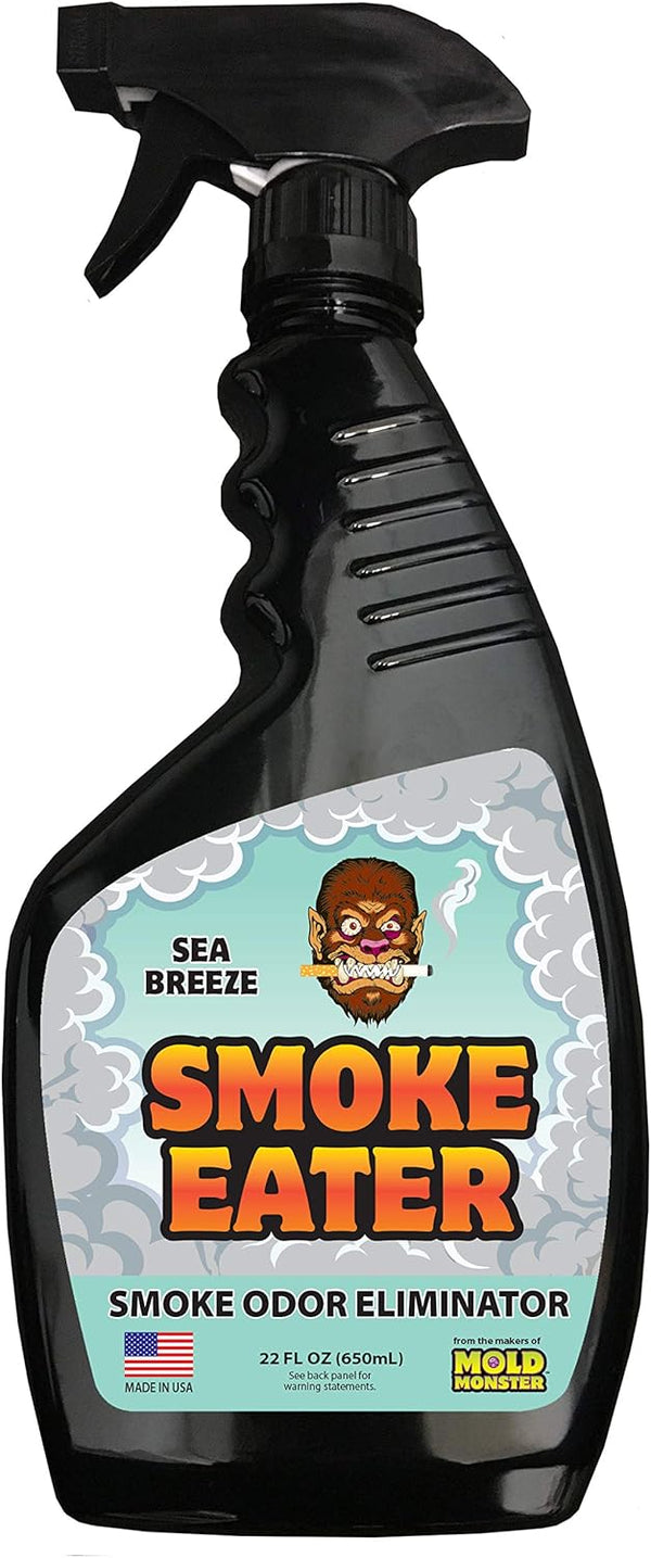 Smoke Eater - Breaks Down Smoke Odor at the Molecular Level, Eliminates Cigarette, Cigar, or Pot Smoke - Spray Bottle
