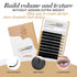 LASHVIEW Eyelash Extensions, Ellipse Flat 0.15mm D Curl 8-15mm Mixed Tray, Mink Black, Individual Lashes