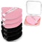 6 Pcs Triangle Powder Puff with 2 Travel Cases, Velour Makeup Puffs for Loose Powder and Foundation Blending