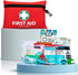 General Medi Mini First Aid Kit, 110 Piece Small Kit for Travel, Home, Office, Vehicle, Camping, Outdoor (Red)