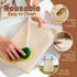 Hqyib 1 Pack 17x13 Inch, Beeswax Bread Bags for Sourdough & Homemade Bread, XL Reusable Sourdough Bags for Storage