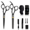 Sirabe 10 PCS Hair Cutting Scissors Set, Professional Haircut Kit with Cutting Scissors, Thinning Shears, Comb, Cape,