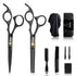 Sirabe 10 PCS Hair Cutting Scissors Set, Professional Haircut Kit with Cutting Scissors, Thinning Shears, Comb, Cape,