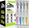 100 Bulk Travel Toothbrushes | Portable Individually Wrapped Toothbrush for Adults & Children | Disposable Soft Bristle