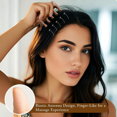 Zoolinn Natural Sandalwood Massage Comb Multi-Area Massage for Hair, Head, Face, Neck, and Body, Meridians Tool