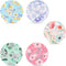 25pcs Waterproof Adhesive Sensor Covers for Libre 2/3, Floral Pattern CGM Tape, Sweatproof Stickers