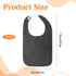 Yuomeaz 2 PCS Adult Bibs for Men, Adjustable Adult Bib for Seniors, Soft Towel Cloth Neck Bib, Grey Adults Bibs