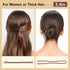 TsMADDTs 200PCS Bobby Pins, Brown U Shaped Hair Pins for Buns, with Storage Box, 2.4Inch and 2Inch