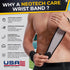 NeoTech Care Wrist Band - Adjustable Compression Strap - Elastic & Breathable Fabric - Support Wrap for Men, Women,
