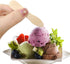 Honbay 200PCS 3 inch Mini Wooden Ice Cream Spoons Sticks Disposable Wooden Tasting Spoons Sampling Spoons Small Dessert