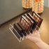 Vowcarol Acrylic Eyeshadow Palette Organizer, 7-Section Divided Makeup Holder - Clear 2 Pack