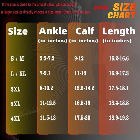 Tinojye 2 15-20 mmHg Pair Plus Size Closed Toe Compression Socks with Zipper, Compression Stockings for Overweight