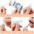 Maitys 168 Pcs 12 Sheets Full Wrap Nail Stickers Polish Strips Gradient Glitter Self Adhesive Gel Nail Strips