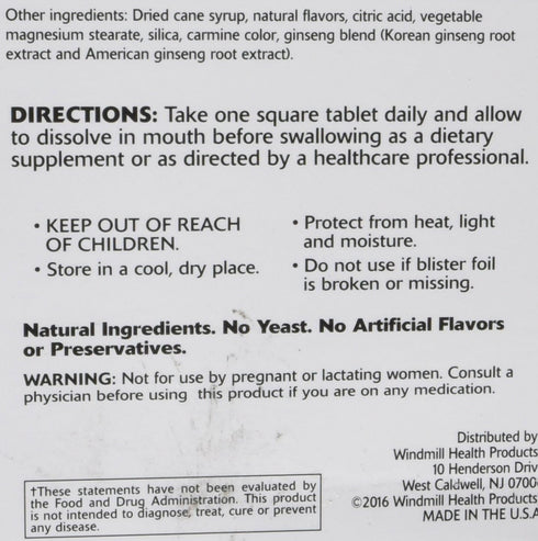 Windmill Health Products Hi-Ener-G Super B-12 5000 mcg - 30-Count Box