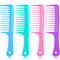TecUnite 4 Pieces 9 1/2 Inches Anti-static Large Tooth Detangle Comb - Wide Tooth Hair Comb for Long & Curly Hair