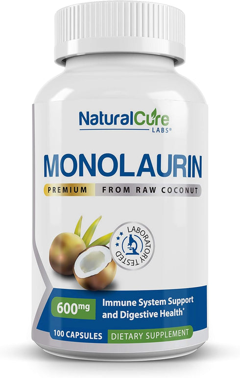 Premium Monolaurin 600mg - 100 Capsules