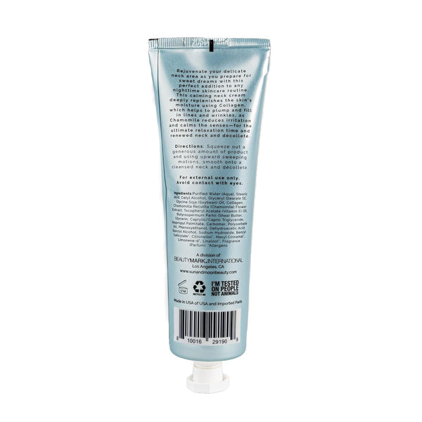 Collagen Neck Firming Cream, Night Wrinkle Tightening Moisturizer, Renewing Rejuvenating Skincare with Chamomile - 5.1 oz