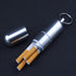 Joint Mini Aluminum Cigarette Case Holder with Key Ring, Waterproof Round Pocket Box for Cigarettes