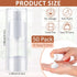 Yaomiao 50 Pcs Airless Pump Bottle - 0.5 oz 15 ml Plastic Cosmetic Lotion Dispenser