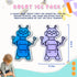 Boo Boo Ice Packs for Kids, Reusable Baby Ice Pack Gel Cooling Pad for Pain Relief, Tired Eyes (Set of 6)