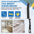 6Pcs Hard Bristle Cleaning Brush Set, Thin Gap Cleaning Tools for Toilet, Bathroom, Kitchen, Home, Bathtub, Sink