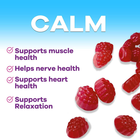 Magnesium Gummies Supplement, High Absorption Magnesium Citrate for Adults & Kids, 60 Gummies for Health Support