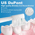 Replacement Brush Heads for WaterPik Sonic-Fusion 2.0, 6 Count with Covers for SF-01/SF-02/SF-03/SF-04 (White)