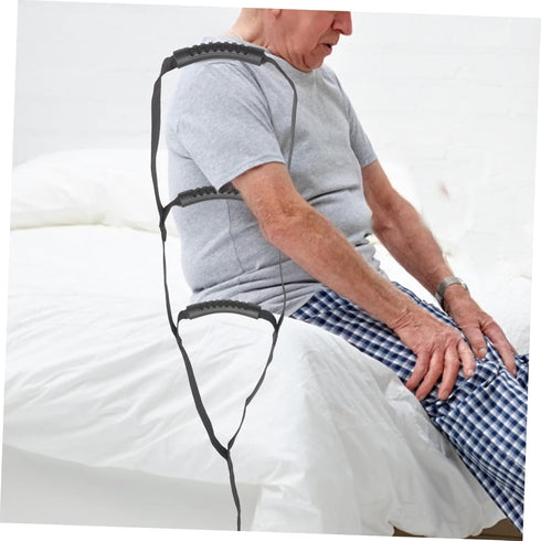 SECFOU Adjustable Bed Ladder for Elderly and Disabled Easy to Install Patient Pull up Strap Support Straps for Safe